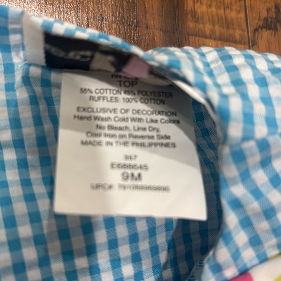 NWT Rare Editions Easter Bunny Polka Dot Baby Girl Set, 9 Months - Picture 4 of 10